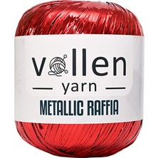 Metalik Rafya,şapka Ipi,abiye Ipi,polyester Ip,simli Metalik Ip,kırmızı