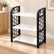 MiraLive 3 Katlı Ahşap Raflı Organizer