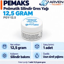 Pemaks 12,5 Gram (Pgy-12.5) Pnömatik Silindir Gres Yağı – 1 Adet