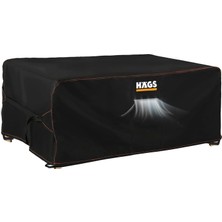 Gy Atelier Haegs Bahçe Mobilyası Örtüsü, 230-150-90CM, Ağır Hizmet Oxford Kumaş, Su Geçirmez, Dış Mekan Veranda Masa Örtüsü, Havalandırmalı Masa ve Sandalye Koruma Kılıfı Siyah