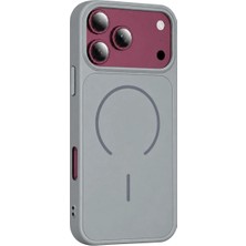 Ulu Pazarlama Apple Iphone 18 Pro Azus Magsafe Kapak - Gri