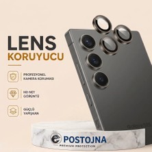 Tr Samsumg Galaxy S23 Ile Uyumlu Kamera Lens Koruyucu Kamera Lensini Koruyucu DYG151 Gümüş