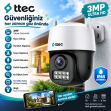 Ttec Pt3 3mp Dış Ortam Pt Wi-Fi Kamera (Tss)