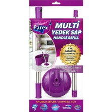 Parex Multi Yedek Sap ve Mop Aparatı – Ayarlanabilir Teleskopik, Quick, Tornado, Smart, Twister ve Tinny Uyumlu