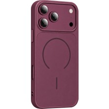 Ulu Pazarlama Apple Iphone 18 Pro Max Azus Magsafe Kapak - Bordo