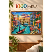 Farbu Oyuncak 1000 Parça Venedik Sokaları Puzzle 48 x 68 cm Yüksek Baskı Kaliteli Eğlenceli Puzzle