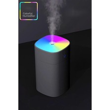 400 ml Ultrasonik Hava Nemlendirici, Buhar Makinesi ve Aroma Difüzörü, Gri