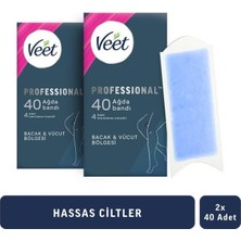 Tr Professional Ağda Bandı Hassas Ciltler Için Bacak & Vücut Bölgesi 80 Adet