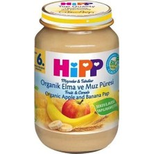 Hipp Organik Elma ve Muz Püresi 190 gr