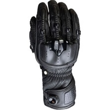 Knox Handroid MK5 Korumalı Deri Motosiklet Eldiveni Siyah