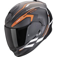 Scorpion EXO 491 Evo Kripta Kapalı Motosiklet Kaskı Mat Siyah  Oranj
