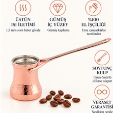 Soy Türkiye Soy 225 ml Gümüş Kaplama Bakır Türk Kahvesi Cezvesi – Sağ El