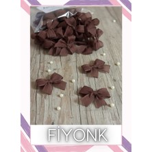 Keten Kurdele Hazır Fiyonk, 10 Adet Süsleme Fiyonk Hazır El Yapımı