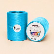 Bodrum Mavi Ipi - Rafya Ip - 250M Doğal Görünümlü Yumuşak Rafya Örgü Ipi - Yumuşak, Dayanıklı, Sağlam