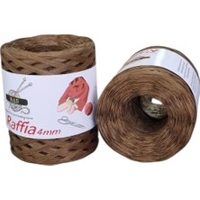 Raffia Rafya 100 gr Dik ve Tok Sert Ipi D78 Kahve