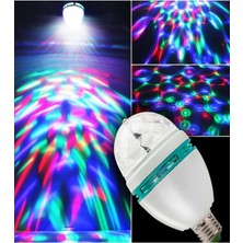 Tr Renkli Disko Ampulü Lambası E27 Duy LED Ampul Dönen Disco Topu