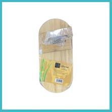 Defne Store Bambu Oval Sunumluk Dfnbez