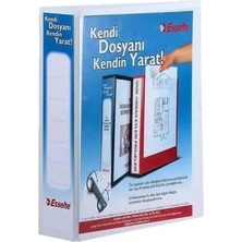 Tr Plastik Klasör A4, 2 Mekanizmalı, 50 mm Halkalı, Beyaz