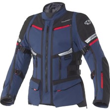 Clover GTS-5 Korumalı Motosiklet Montu Mavi  Siyah