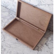 Tr Hobi 90209 Tavla Sandık Kutu Ahşap Mdf Ham Model Kutuda Sevk El Yapım