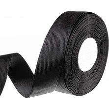 Siyah Grogren Kurdele 1 cm 10 Metre