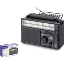 Hoparlör Müzik Kutusu Nostalji Solar Şarjlı Bluetooth-Usb-Tf-Fm Hadron Nns NS9951BTS