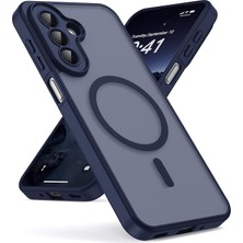 M.TK Moveteck Samsung Galaxy A57 Kılıf Mat Magsafe Şarj Özellikli Darbe Önleyici Hassas Butonlu Tam Kamera Lensli Korumalı Yumuşak Kenarlı