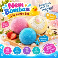 Hediboom Nem Bombası 3'lü Kombo Set Oyuncaklı ve Sade Karışık Renkli Özel Üretim