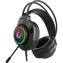 Kulaklık Mikrofonlu Oyuncu USB 7.1 Rgb Işık Rampage RM-K55 Kipchak