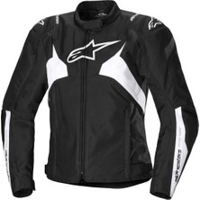 Alpinestars Stella T-JAWS V4 WP Korumalı Kadın Motosiklet Montu Siyah  Beyaz