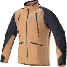 Alpinestars Hyde XT DS XF Off-Road Korumalı Motosiklet Montu Kahverengi  Siyah