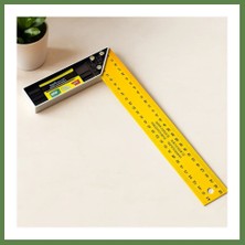 Bezos 40 cm Metal Masa Gönyesi - Sarı HB006