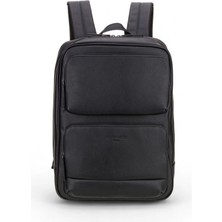 Pierre Cardin Laptop Bölmeli Siyah Erkek Sırt Çantası 01PC00106
