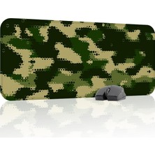 Kamuflaj Desenleri Oyuncu Gaming Mouse Pad Kauçuk Kaymaz Taban Mousepad (V1, 70X30 Xl)