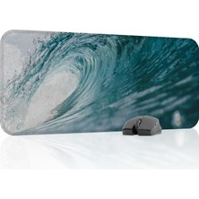 Dalgalar Oyuncu Gaming Mouse Pad Kauçuk Kaymaz Taban Mousepad (V3, 70X30 Xl)