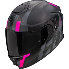 Scorpion Apex GT-SP Air Carbon Touradven Kapalı Motosiklet Kaskı Mat Siyah  Pembe