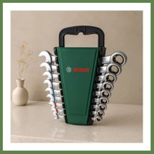 Bezos 8 Parça 8-19 mm Kombine Anahtar Takımı (Plastik Standlı, Taşıma Aparatlı) HB006