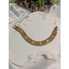 Xuping Jewelry Xuping Zirkon Taşlı Altın Kaplama Kelepçe Bileklik 14 K Kaplama 20 cm Uzunluğunda.