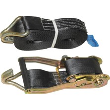 Safeset Sg-60 50MM 2 Inç Spanzet 10 mt 2500-5000DAN 10 mm Çift J Kanca 1.1 Yük Gerdirme Halatı
