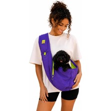 Mor Köpek Ana Kucağı Taşıma Çantası, Ayarlanabilir Askı, 0-6kg