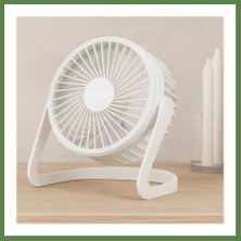 Bezos USB Şarjlı Masaüstü Fan 14.5X14.1 cm Pvc Gövde HB006