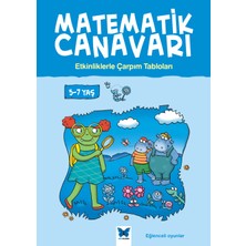 Mavi Kelebek Yayınları Matematik Canavarı - Etkinliklerle Çarpım Tabloları