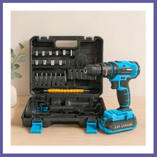 Nida Şarjlı Matkap Seti 24W 1350 Rpm Çantalı Nıda