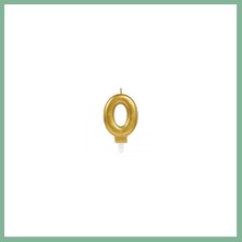 Bşk Virgo 0 Rakam Mum Gold Renk BSK2026