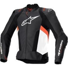 Alpinestars Missile V3 Airflow Deri Korumalı Motosiklet Montu Siyah  Beyaz  Kırmızı