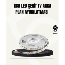 Tv Arkası LED Şerit Işık Otomatik Açma Kapama Özellikli 2mt