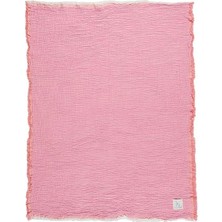 4 Katlı Müslin Battaniye (Pembe-Şeftali)