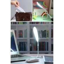 USB Girişli 14 Ledli 3 Kademeli Dokunmatik Masa/kitap Okuma Lambası Ledi Beyaz