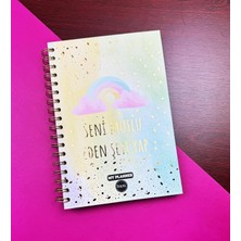 Bam My Planner Spiralli Defter, Pastel Gökkuşağı Kapak