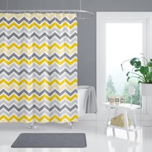 Zethome Banyo Duş Perdesi 4597 Çift Kanat 2X120X200